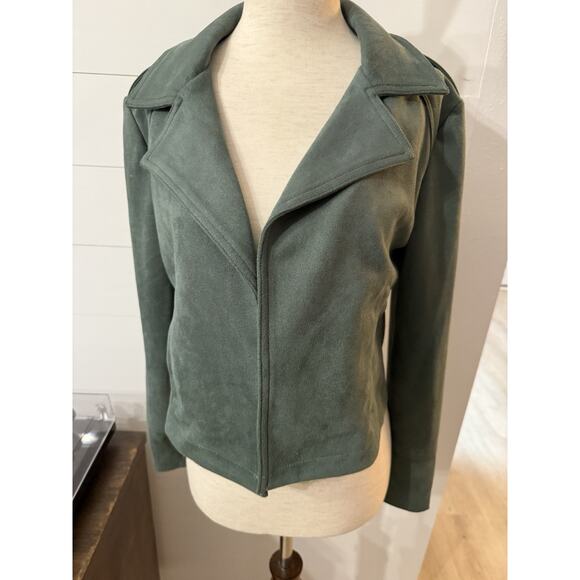 Green faux suede philosophy jacket - Picture 4 of 7